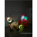 China Holiday inflatable Santa Reindeer Sleigh Supplier